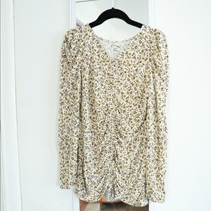 Cinch Floral Blouse